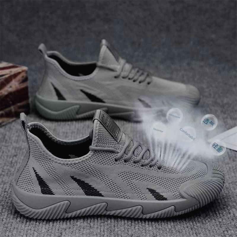 Pantofi sport pentru bărbați, pantofi de vară cu plasă subțire respirabilă, cu plasă țesută, pantofi de siguranță la locul de muncă, talpă moale, antiderapantă, pantofi sport