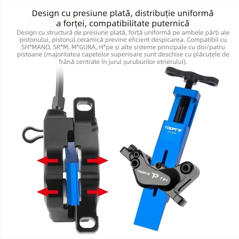 Instrument de resetare a pistonului cu disc pentru ulei de bicicletă de munte Toopre, etrier de frână hidraulic pentru bicicleta de șosea, resetare etrier