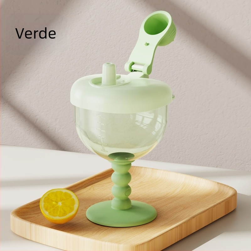 Cană de băut pentru bebeluși, pahar din material PP, uz casnic, cană cu paie pentru copii, cană de lapte anti-cădere cu cântar, en-gros