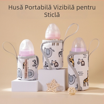 Set termos universal pentru sticlă, accesorii pentru sticle de calibru standard, geantă caldă portabilă, set anti-cădere de mare valoare pentru sticlă