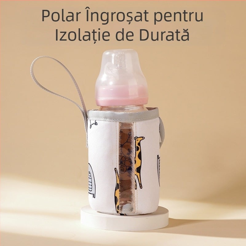 Set termos universal pentru sticlă, accesorii pentru sticle de calibru standard, geantă caldă portabilă, set anti-cădere de mare valoare pentru sticlă