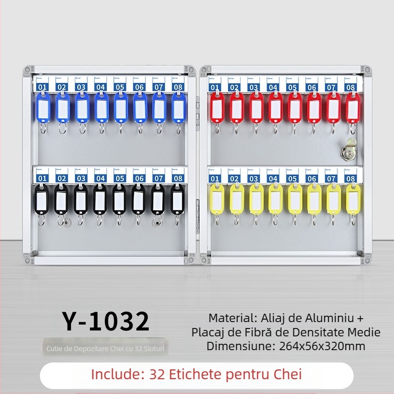 Cutie de chei montată pe perete, cutie de gestionare, dulap de chei pentru agenție imobiliară, dulap de gestionare, cutie de depozitare a cheilor auto, cutie montată pe perete