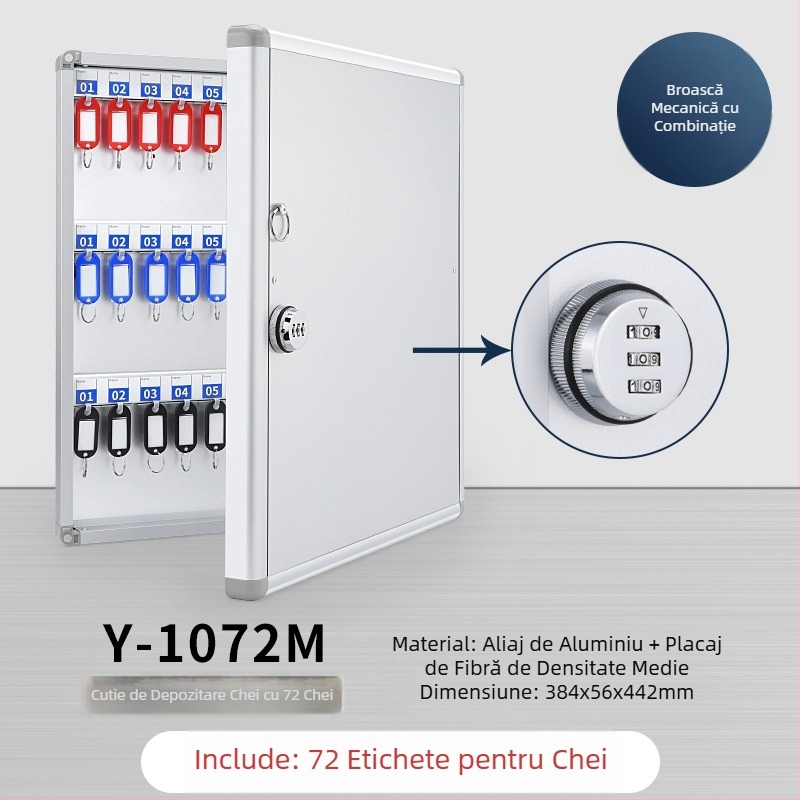 Cutie de chei montată pe perete, cutie de gestionare, dulap de chei pentru agenție imobiliară, dulap de gestionare, cutie de depozitare a cheilor auto, cutie montată pe perete