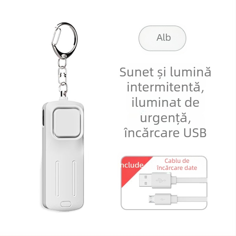 Lanternă personală Wolf cu alarmă reîncărcabilă, portabilă, inteligentă, SOS pentru exterior