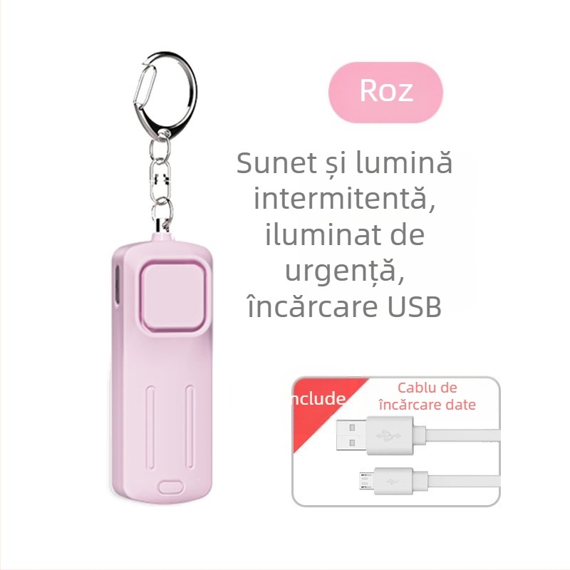 Lanternă personală Wolf cu alarmă reîncărcabilă, portabilă, inteligentă, SOS pentru exterior