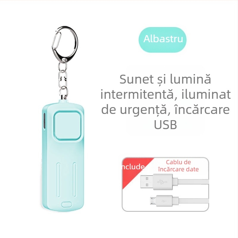 Lanternă personală Wolf cu alarmă reîncărcabilă, portabilă, inteligentă, SOS pentru exterior