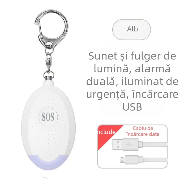 Lanternă personală Wolf cu alarmă reîncărcabilă, portabilă, inteligentă, SOS pentru exterior