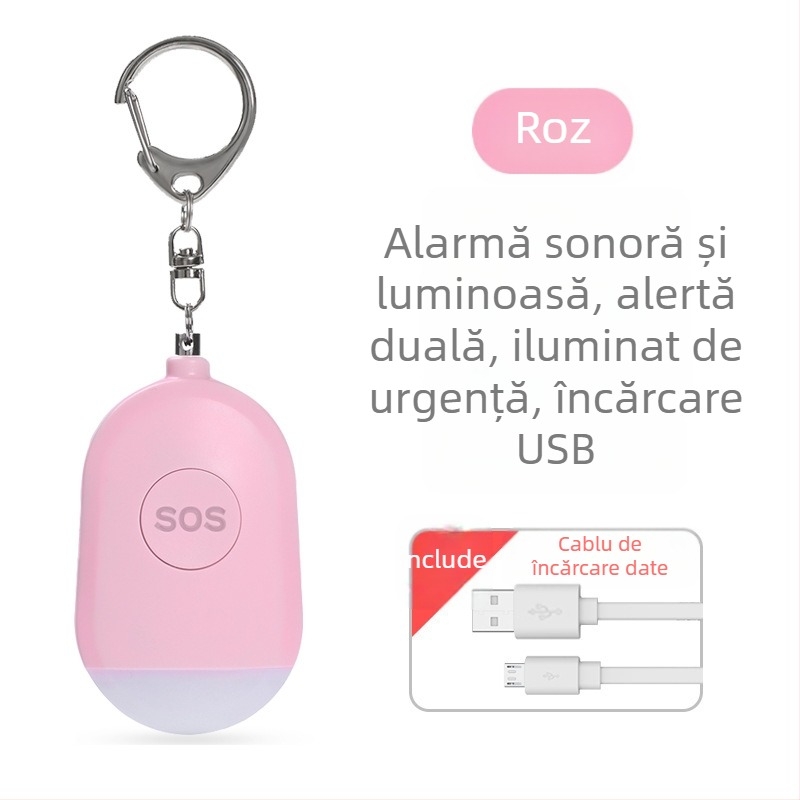 Lanternă personală Wolf cu alarmă reîncărcabilă, portabilă, inteligentă, SOS pentru exterior