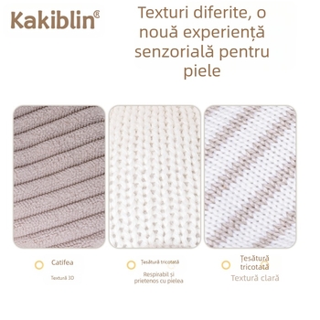 Clopoțel de mână din lână tricotată Kakiblin pentru bebeluși, inel de mână liniștitor, cadou pentru nou-născuți