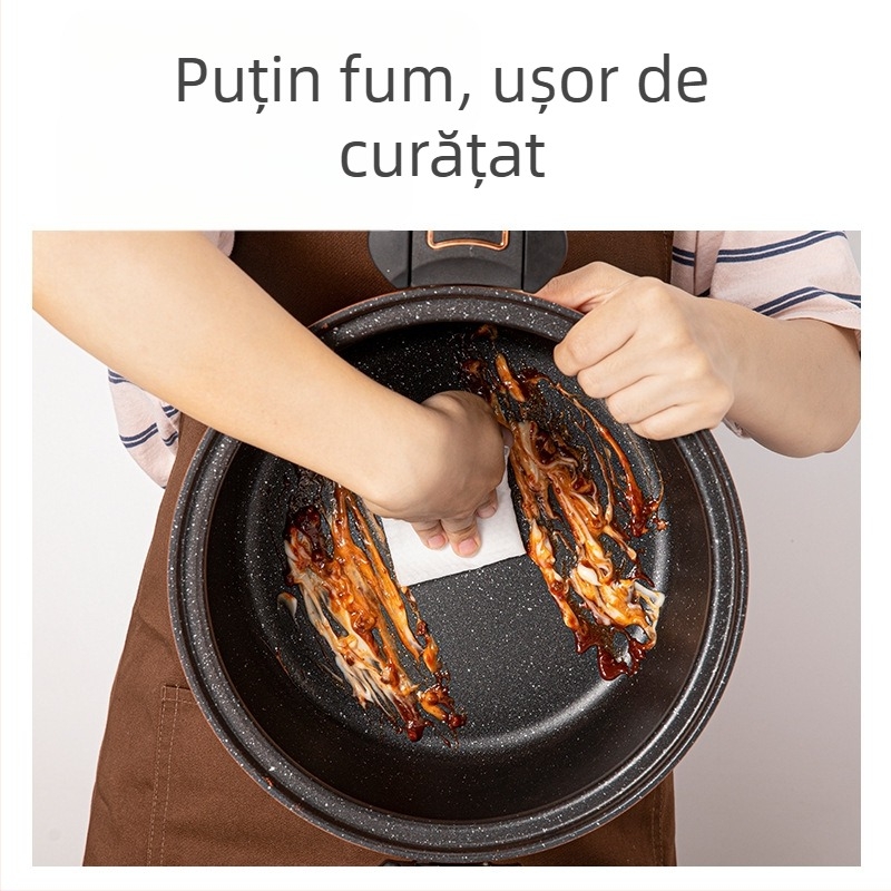 Chubby Dundun oală cu micropresiune, oală de supă antiaderentă de uz casnic, Chubby Dudu multifuncțională, aragaz cu inducție mică, oală universală pentru tocană, cu gaz