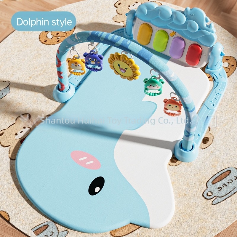 Suport de fitness Amazon pentru pian cu picior pentru bebeluși, cu saltea multifuncțională EN71 pentru nou-născuți, pentru pian, care se târăște