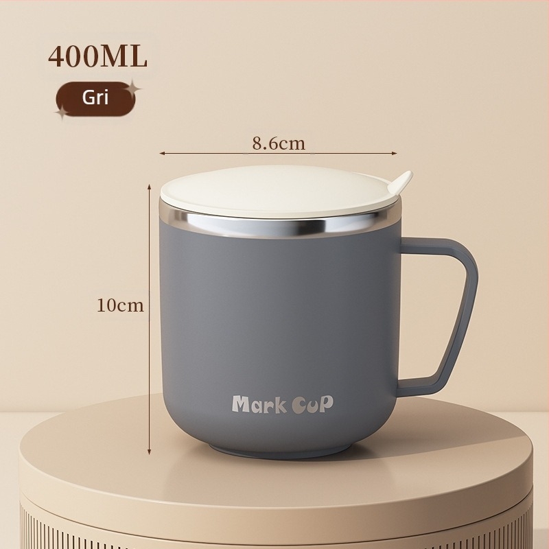 Cana specială pentru înmuierea fulgilor de ovăz, cană de mic dejun cu lapte, cană, cană de cafea din oțel inoxidabil 304, cană nouă pentru femei, bărbați