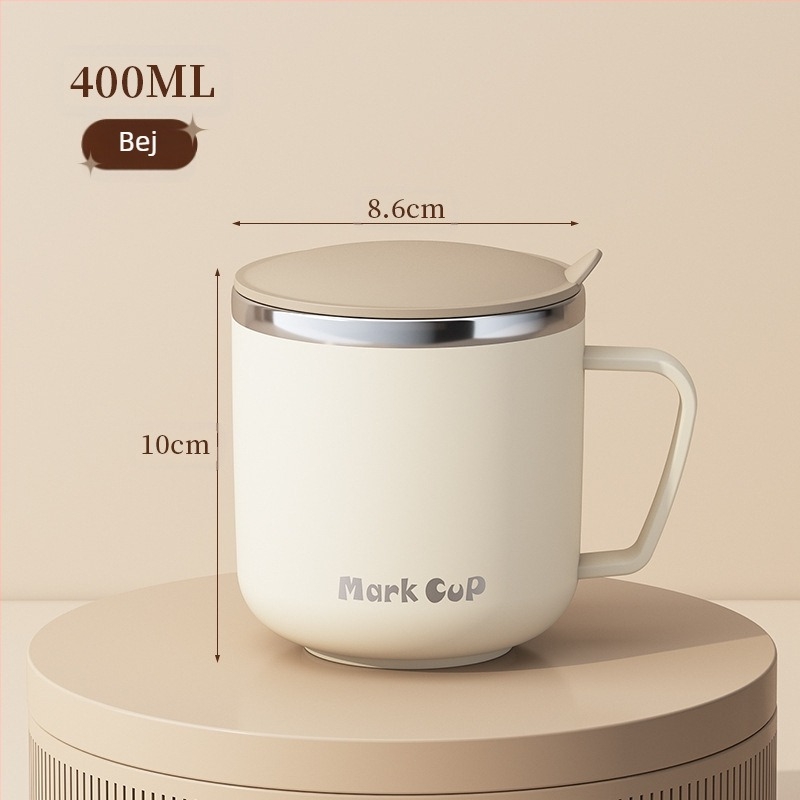 Cana specială pentru înmuierea fulgilor de ovăz, cană de mic dejun cu lapte, cană, cană de cafea din oțel inoxidabil 304, cană nouă pentru femei, bărbați