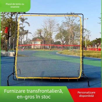 Tenis de antrenament de perete, elastic, gros, plasă de rebound, unică folosință, portabil, practică tenis, plasă de blocare, echipament de antrenament profesional