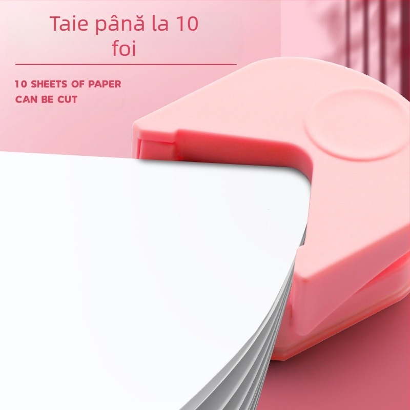 Freză rotundă pentru colțuri, freză rotundă R4, freză rotundă mică pentru examenul de admitere postuniversitar, teșită, cu foi libere, cu arc, felicitare DIY pentru fotografii