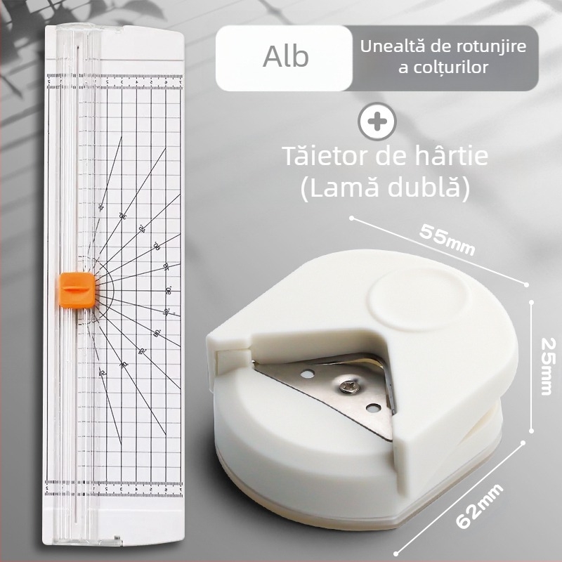 Freză rotundă pentru colțuri, freză rotundă R4, freză rotundă mică pentru examenul de admitere postuniversitar, teșită, cu foi libere, cu arc, felicitare DIY pentru fotografii