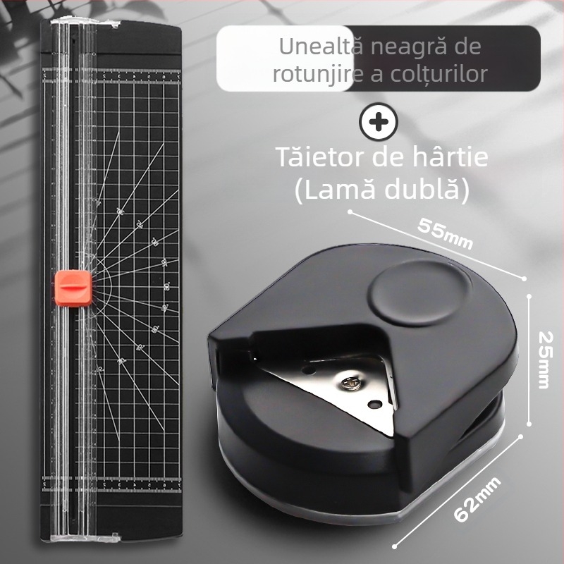 Freză rotundă pentru colțuri, freză rotundă R4, freză rotundă mică pentru examenul de admitere postuniversitar, teșită, cu foi libere, cu arc, felicitare DIY pentru fotografii