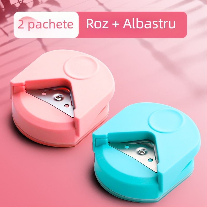 Freză rotundă pentru colțuri, freză rotundă R4, freză rotundă mică pentru examenul de admitere postuniversitar, teșită, cu foi libere, cu arc, felicitare DIY pentru fotografii