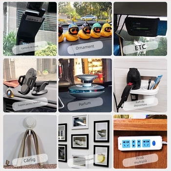 Adeziv dublu-adeziv super puternic, cu vâscozitate ridicată, adeziv puternic pentru perete, nu deteriorează peretele, bandă adezivă fără sudură, spumă auto, nu lasă urme