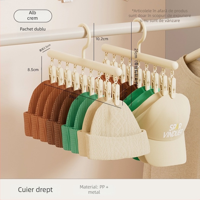 Umeraș de uz casnic cu clemă, valoare de culoare ridicată, clemă fără sudură, umeraș de haine multifuncțional, cu o singură potrivire, lenjerie de corp din plastic, clemă pentru șosete
