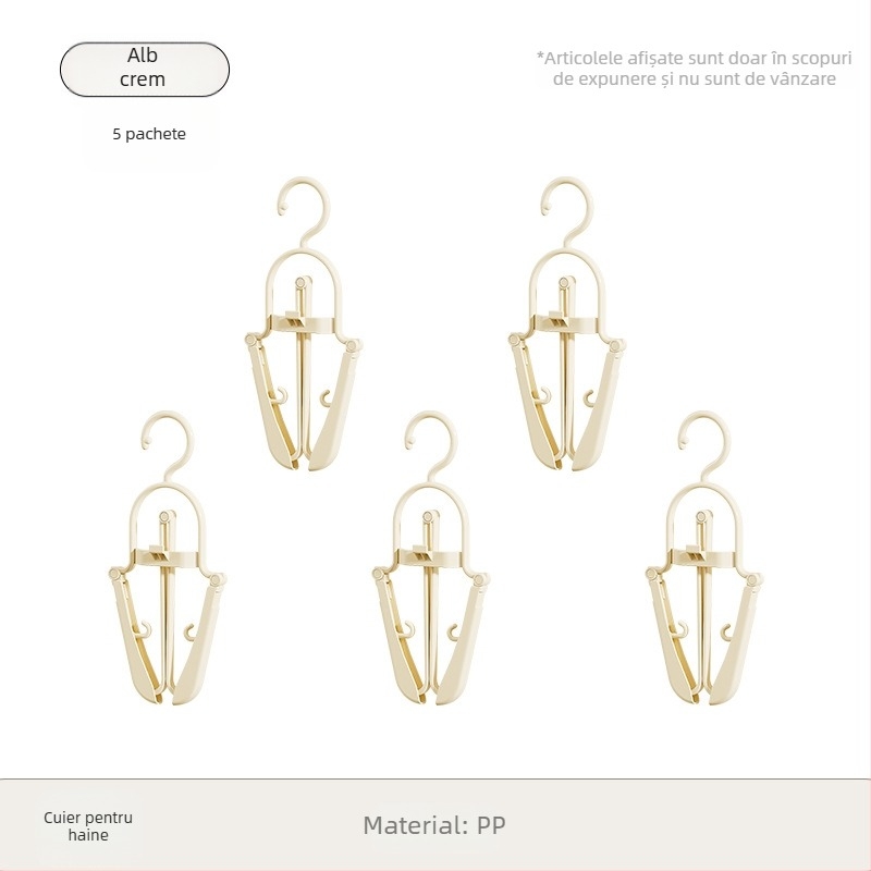 Umeraș de uz casnic cu clemă, valoare de culoare ridicată, clemă fără sudură, umeraș de haine multifuncțional, cu o singură potrivire, lenjerie de corp din plastic, clemă pentru șosete