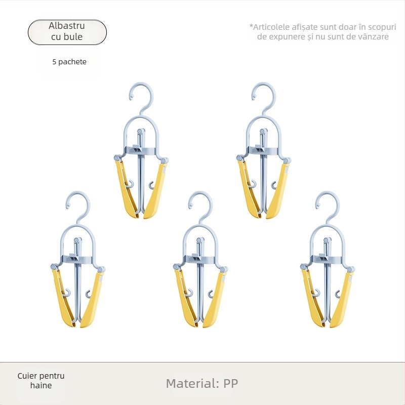 Umeraș de uz casnic cu clemă, valoare de culoare ridicată, clemă fără sudură, umeraș de haine multifuncțional, cu o singură potrivire, lenjerie de corp din plastic, clemă pentru șosete