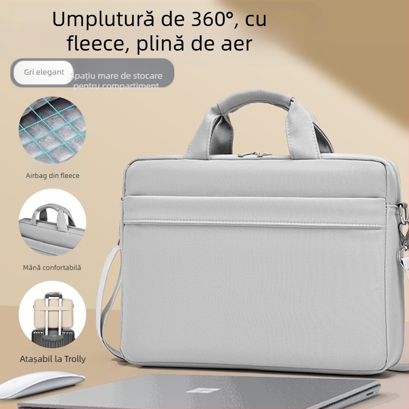 Geantă portabilă pentru laptop de 15,6 inch, geantă pentru notebook de 14 inch, servietă anti-stropire, geantă de afaceri pentru bărbați și femei de 17 inch