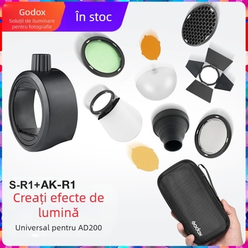 Shenniu S-R1 capac lampă rotundă accesoriu inel adaptor bliț superior V1 AD200PRO accesorii fotografie AK-R1