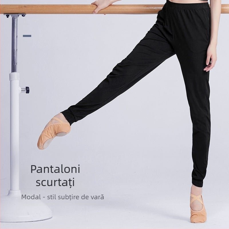 Pantaloni de dans pentru adulți, pantaloni de aerobic, pantaloni micșorabili pentru femei, pantaloni de fitness slim-fit, stil body dance pentru bărbați