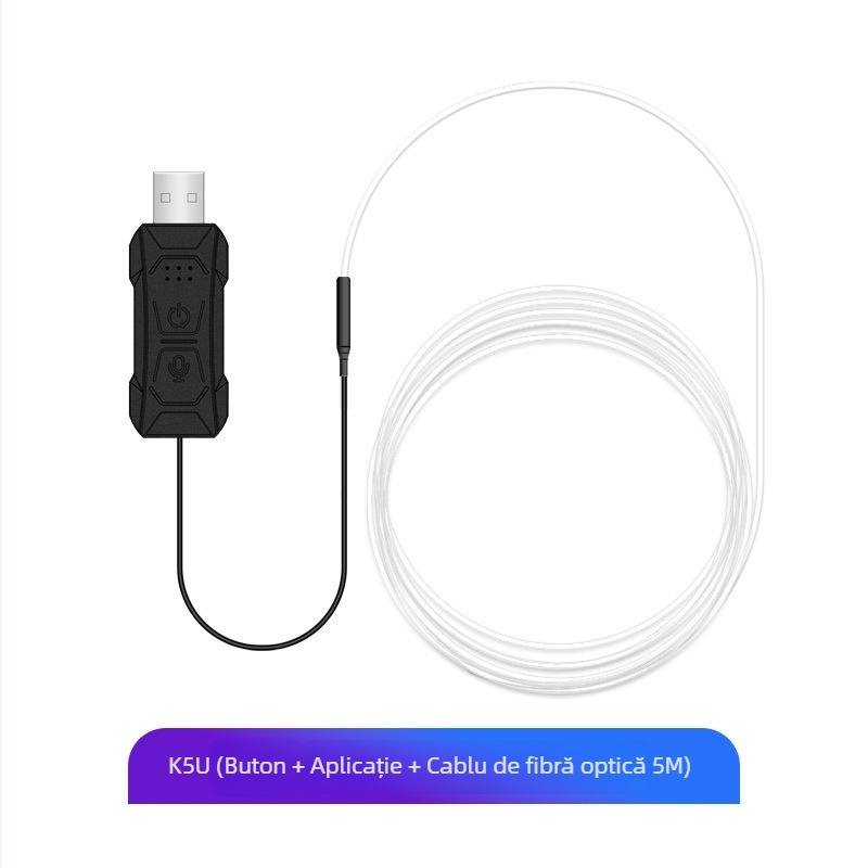 Lumină decorativă USB fără fir, cu 64 de culori, cu atmosferă auto, cu aplicație de control central colorată, ritm muzical