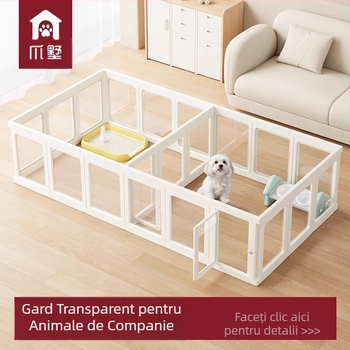 Gard transparent pentru câini Claw Villa, acrilic, pentru canisa, gard interior pentru animale de companie, iepure, câine mare, câine mic, cușcă pentru câini