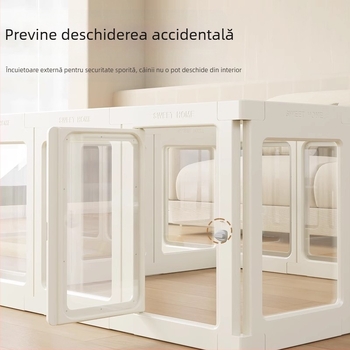 Gard transparent pentru câini Claw Villa, acrilic, pentru canisa, gard interior pentru animale de companie, iepure, câine mare, câine mic, cușcă pentru câini