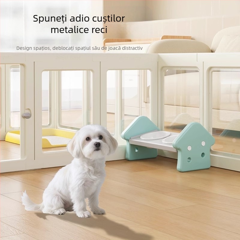 Gard transparent pentru câini Claw Villa, acrilic, pentru canisa, gard interior pentru animale de companie, iepure, câine mare, câine mic, cușcă pentru câini