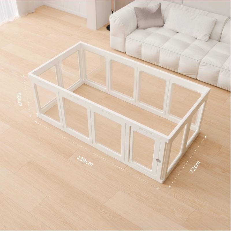 Gard transparent pentru câini Claw Villa, acrilic, pentru canisa, gard interior pentru animale de companie, iepure, câine mare, câine mic, cușcă pentru câini