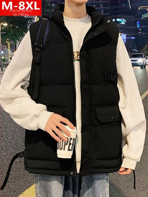 Men's Ladies Fashion Fashion Men's Fashion Fashion Plus Size Fat Loose Slim Fit Jacket fără mâneci