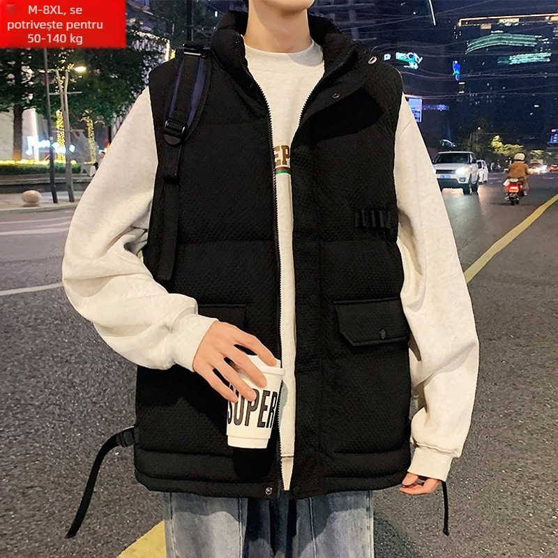 Men's Ladies Fashion Fashion Men's Fashion Fashion Plus Size Fat Loose Slim Fit Jacket fără mâneci