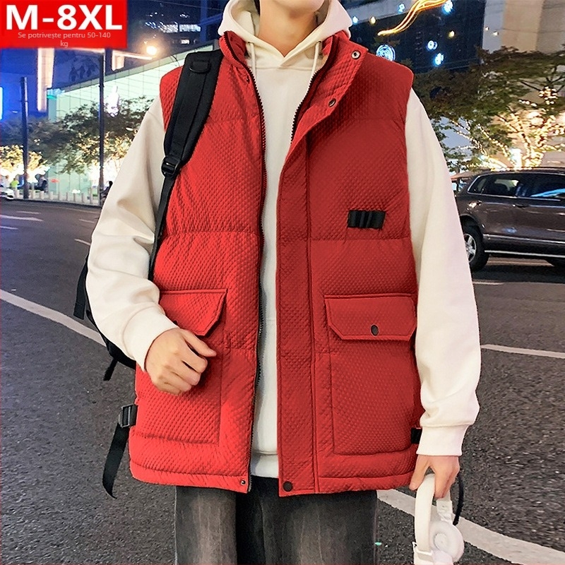 Men's Ladies Fashion Fashion Men's Fashion Fashion Plus Size Fat Loose Slim Fit Jacket fără mâneci