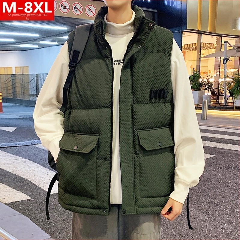 Men's Ladies Fashion Fashion Men's Fashion Fashion Plus Size Fat Loose Slim Fit Jacket fără mâneci