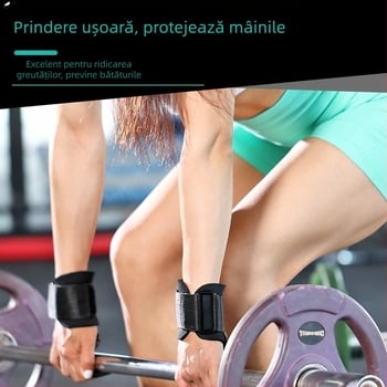 Cârlig de antrenament pentru ridicarea greutăților, cârlig de susținere a forței, pentru fitness, pentru bărbați, bară orizontală, tracțiuni cu cârlig dublu, brățară de susținere