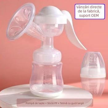 Pompă de sân manuală de calitate alimentară, pompă de sân cu aspirație, pompă de sân mare, putere reglabilă, accesorii pentru pompe de sân, en-gros