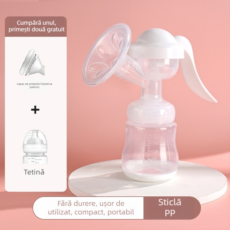 Pompă de sân manuală de calitate alimentară, pompă de sân cu aspirație, pompă de sân mare, putere reglabilă, accesorii pentru pompe de sân, en-gros