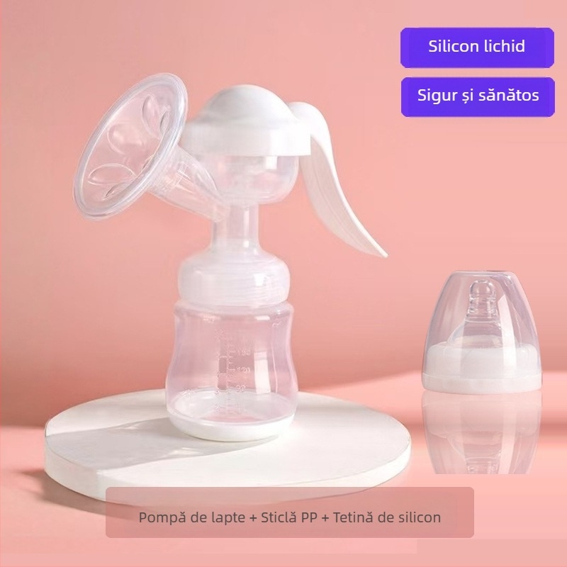 Pompă de sân manuală de calitate alimentară, pompă de sân cu aspirație, pompă de sân mare, putere reglabilă, accesorii pentru pompe de sân, en-gros