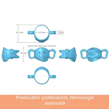 Dr. Brown Mâner de sticlă silicon moale Mâner sticlă apă cană accesorii sticlă en-gros pai convenabil