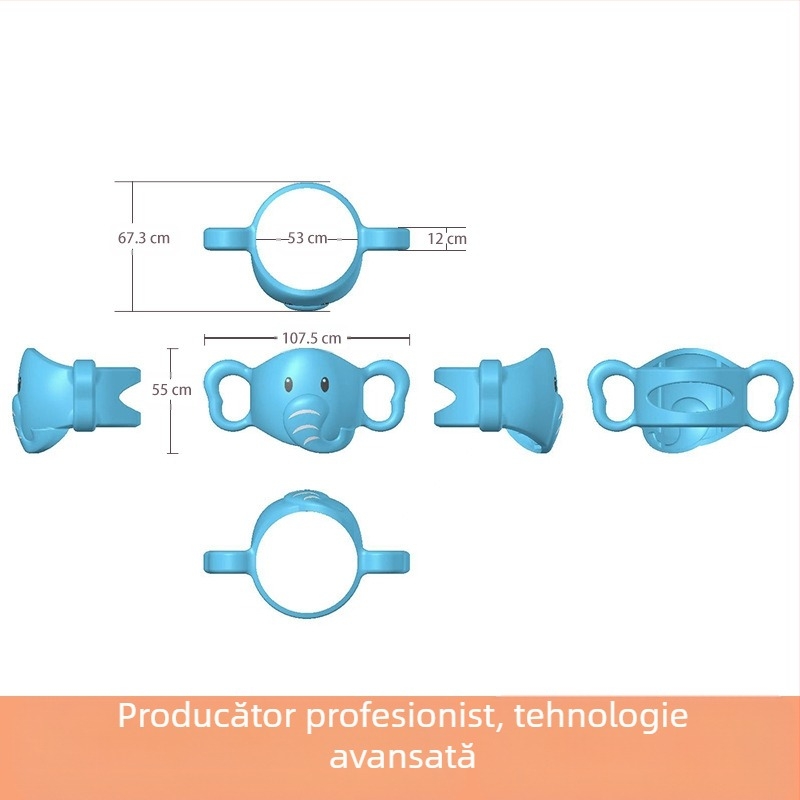 Dr. Brown Mâner de sticlă silicon moale Mâner sticlă apă cană accesorii sticlă en-gros pai convenabil