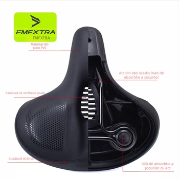 Pernă de șa pentru bicicletă, șa de bicicletă de munte, șa impermeabilă de înaltă elasticitate -311.999999999% reducere, pernă de șa pentru lumină spate cu absorbție de șocuri pentru bicicletă electrică Stack