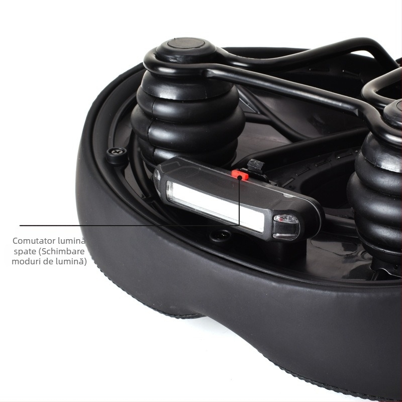 Pernă de șa pentru bicicletă, șa de bicicletă de munte, șa impermeabilă de înaltă elasticitate -311.999999999% reducere, pernă de șa pentru lumină spate cu absorbție de șocuri pentru bicicletă electrică Stack