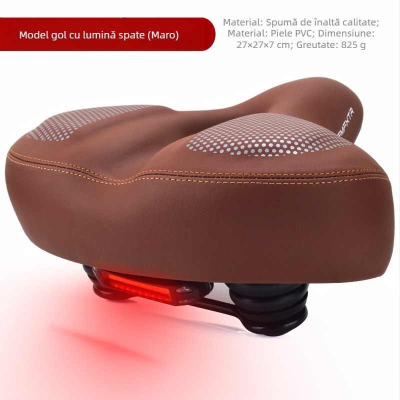 Pernă de șa pentru bicicletă, șa de bicicletă de munte, șa impermeabilă de înaltă elasticitate -311.999999999% reducere, pernă de șa pentru lumină spate cu absorbție de șocuri pentru bicicletă electrică Stack