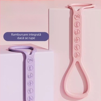 Figura 8 Bandă de rezistență din silicon Yoga Auxiliar Acasă Bandă elastică Echipament de fitness pentru femei Umăr Deschidere și spate Frumusețe Bandă elastică