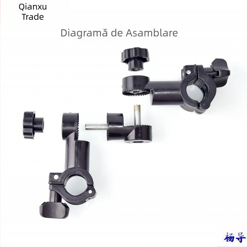 Umbrelă de pescuit conector universal multifuncțional accesorii pentru scaun de pescuit baterie protecție pești placă momeală suport pentru umbrelă de pescuit universal 360 de grade