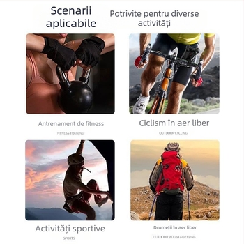 Mănuși de ciclism pentru bărbați, mănuși de vară respirabile, sport, antiderapante, cu protecție solară, respirabile, pentru ciclism, pescuit în aer liber, cu jumătate de deget, pentru biciclete
